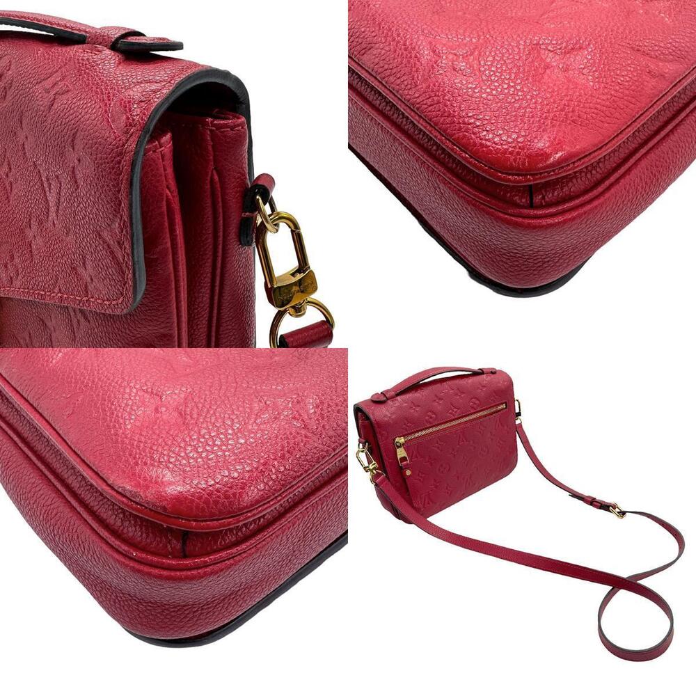 Louis Vuitton Red Monogram Empreinte Metis leather
